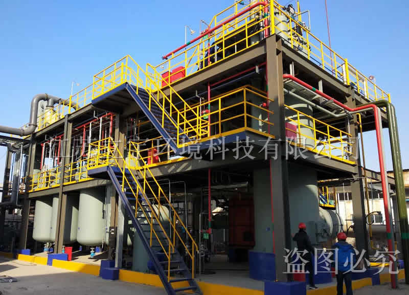 Fluorine containing waste liquid and waste gas treatment